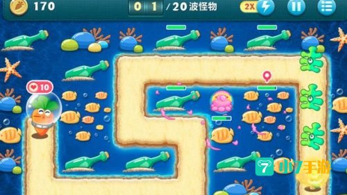 保卫萝卜深海攻略